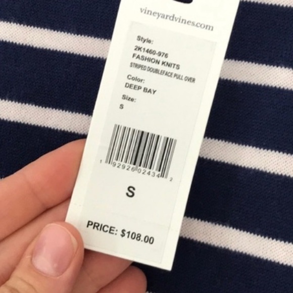 Vineyard Vines Striped Double Face Pullover - Picture 4 of 7